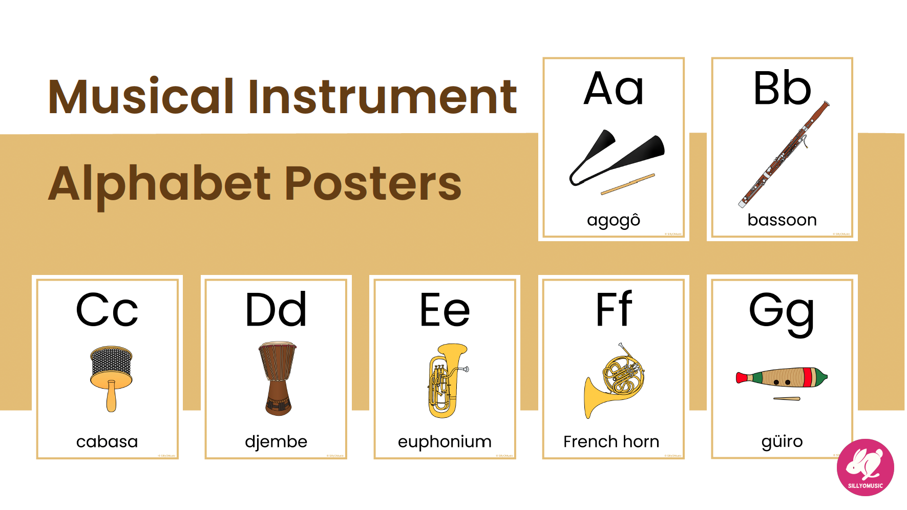 Musical Instrument Alphabet Posters - Classroom Decor for the Music Classroom - Image 2