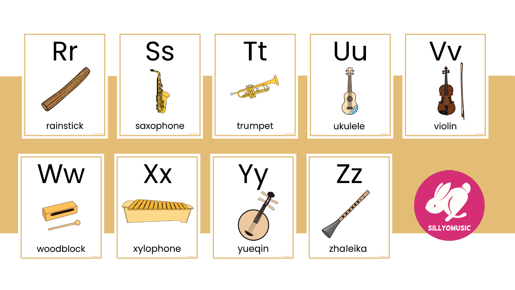 Musical Instrument Alphabet Posters - Classroom Decor for the Music Classroom - Image 4