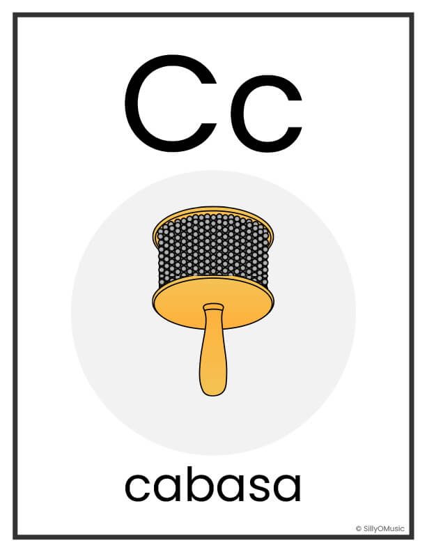 Musical Instrument Alphabet Posters - Black and Gray Classroom Decor for the Music Classroom - Image 4